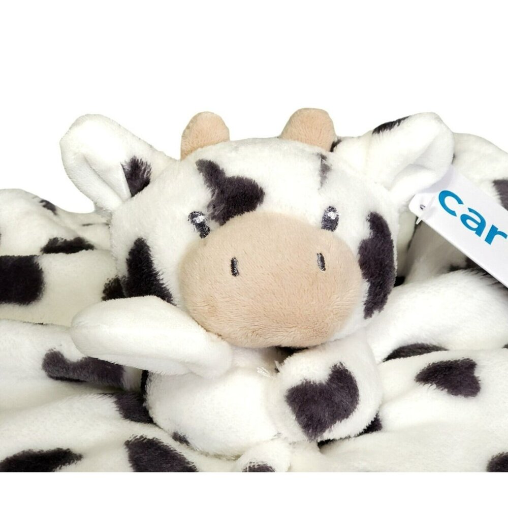 New Plush Cuddle Cow Lovey Carters Security Blanket Stuffed Farm Animal Snuggler - Picture 2 of 10